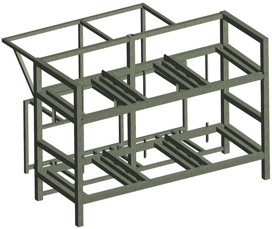 Schaalelementen-mesh van het roestvast stalen skidframe met verfijnde mesh bij profielkruisingen